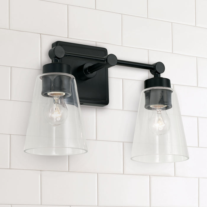 Capital Lighting 121821MB-432 Two Light Vanity, Matte Black