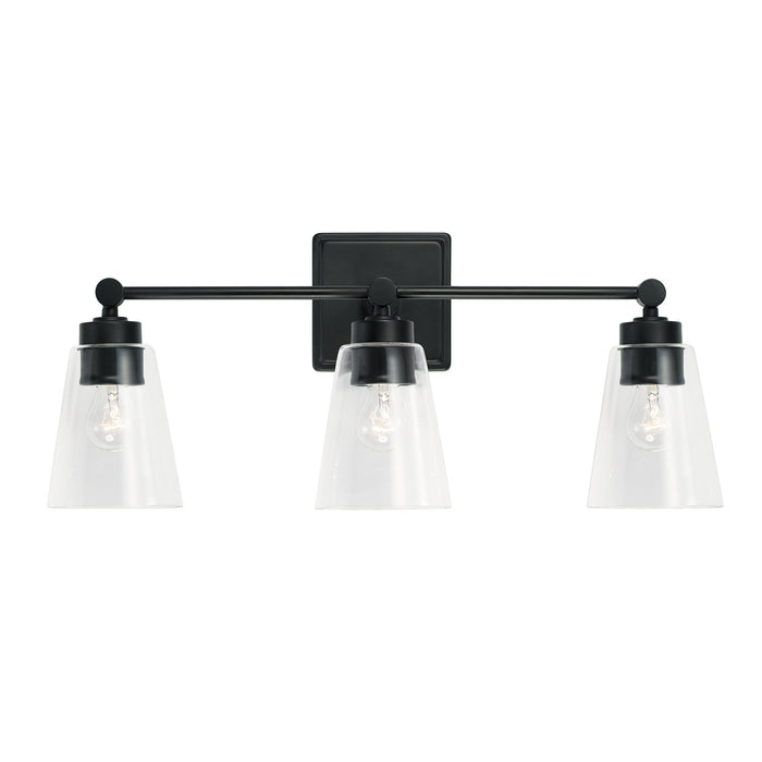 Capital Lighting 121831MB-432 Three Light Vanity, Matte Black