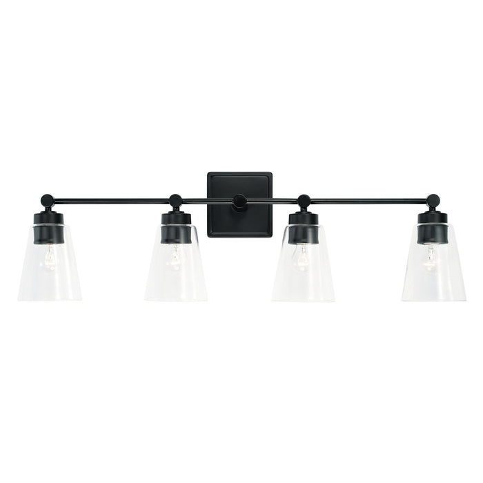 Capital Lighting 121841MB-432 Four Light Vanity, Matte Black