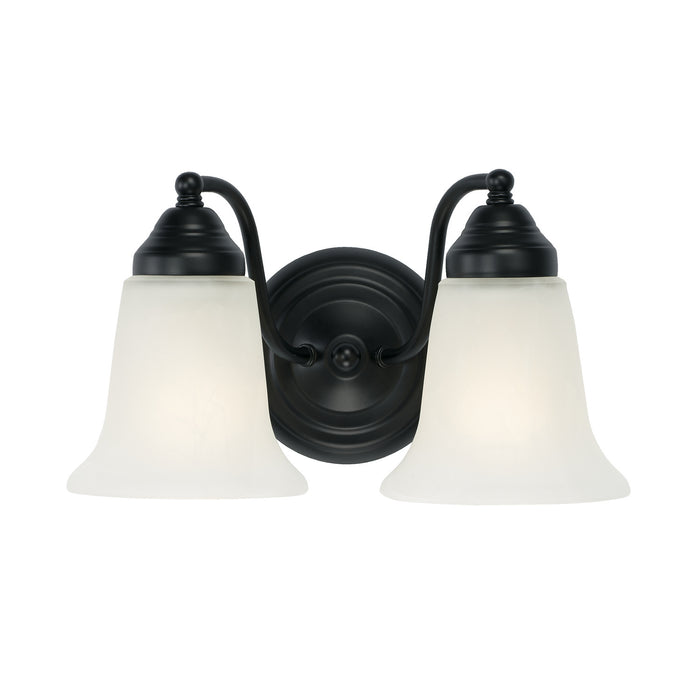 Capital Lighting 1362MB-117 Two Light Vanity, Matte Black