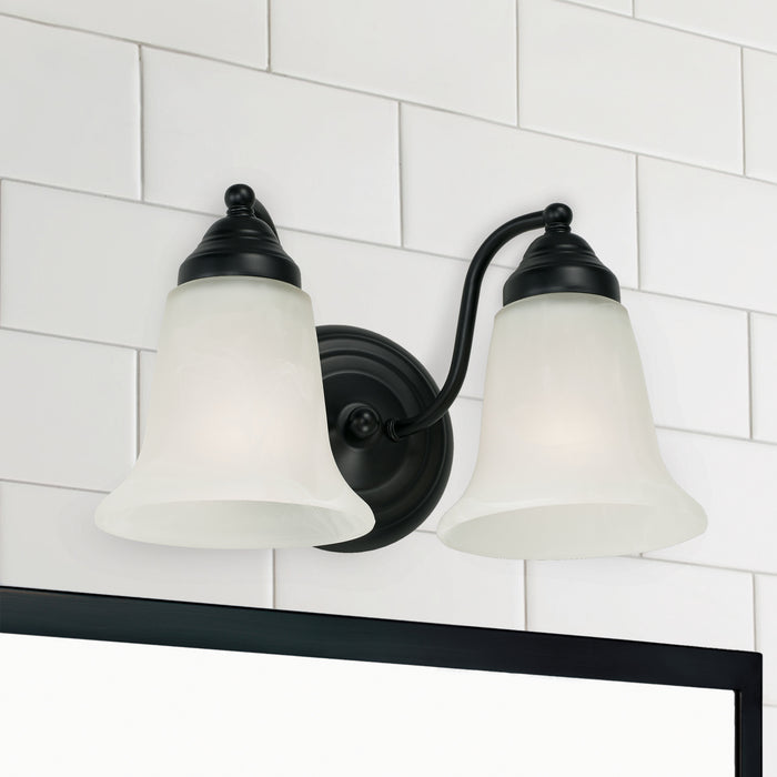 Capital Lighting 1362MB-117 Two Light Vanity, Matte Black