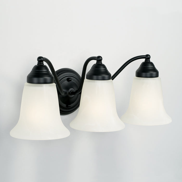 Capital Lighting 1363MB-117 Three Light Vanity, Matte Black