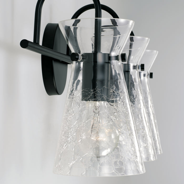 Capital Lighting 142431MB Three Light Vanity, Matte Black