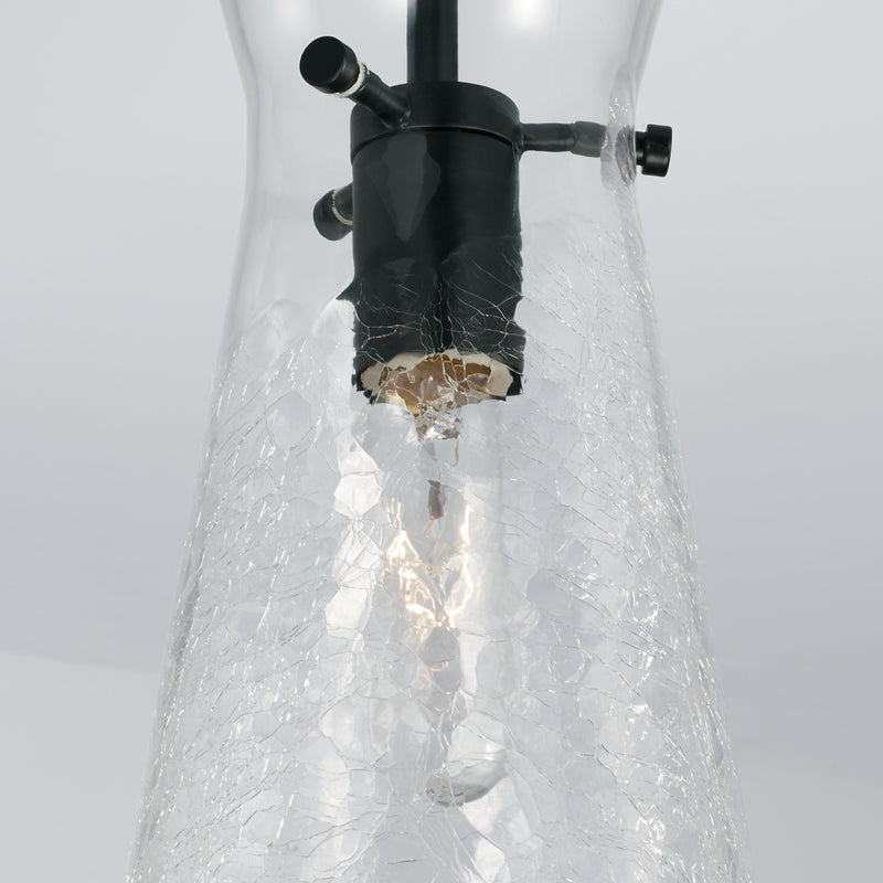Capital Lighting 342411MB One Light Pendant, Matte Black