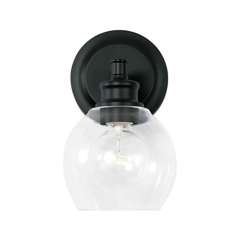 Capital Lighting 621111MB-426 One Light Wall Sconce, Matte Black