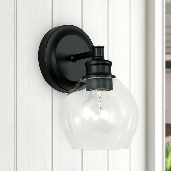 Capital Lighting 621111MB-426 One Light Wall Sconce, Matte Black