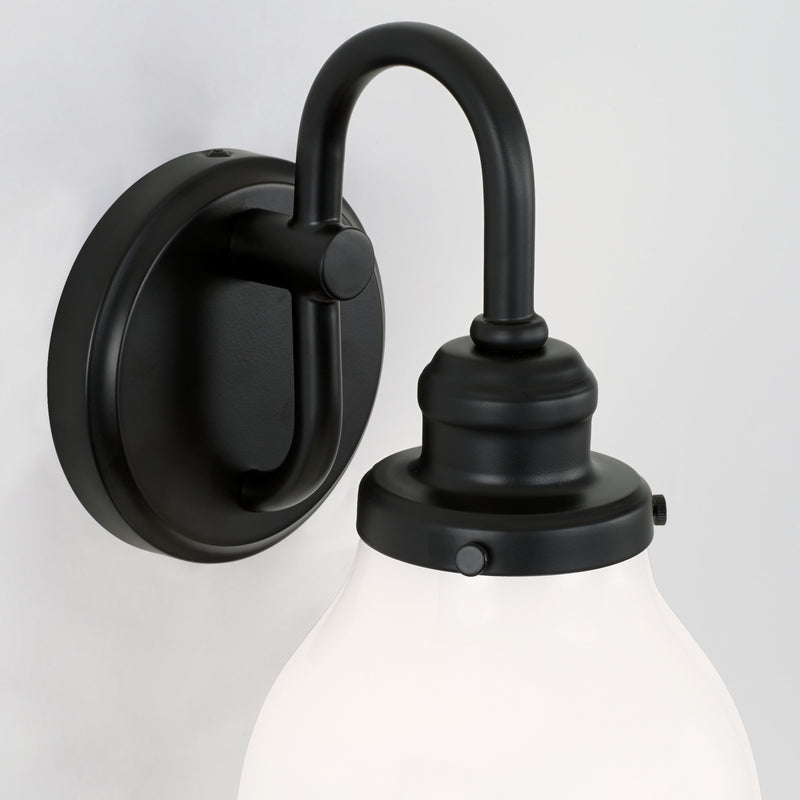 Capital Lighting 8301MB-128 One Light Wall Sconce, Matte Black