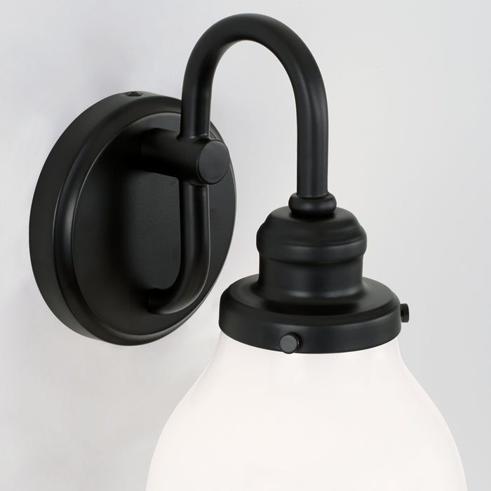 Capital Lighting 8301MB-128 One Light Wall Sconce, Matte Black