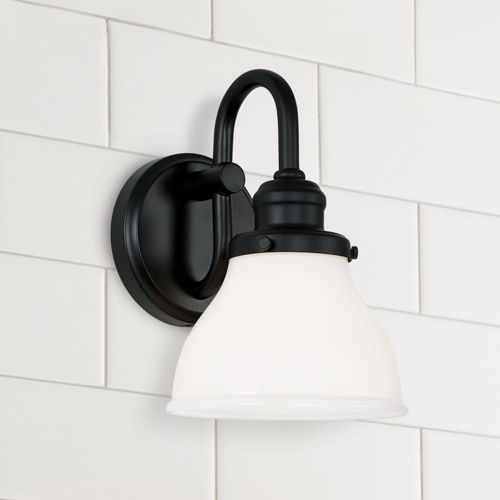 Capital Lighting 8301MB-128 One Light Wall Sconce, Matte Black