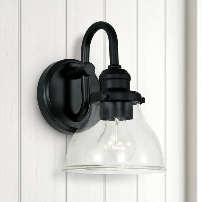 Capital Lighting 8301MB-461 One Light Wall Sconce, Matte Black