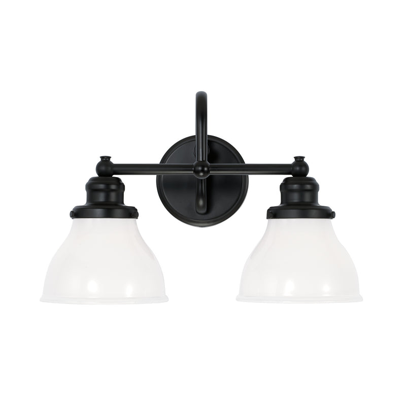 Capital Lighting 8302MB-128 Two Light Vanity, Matte Black