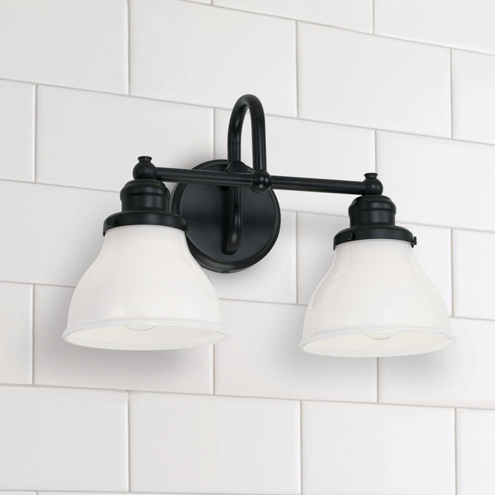 Capital Lighting 8302MB-128 Two Light Vanity, Matte Black