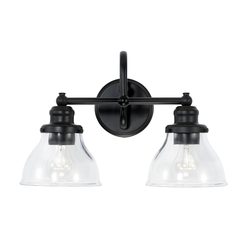 Capital Lighting 8302MB-461 Two Light Vanity, Matte Black