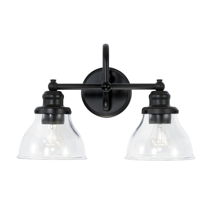 Capital Lighting 8302MB-461 Two Light Vanity, Matte Black