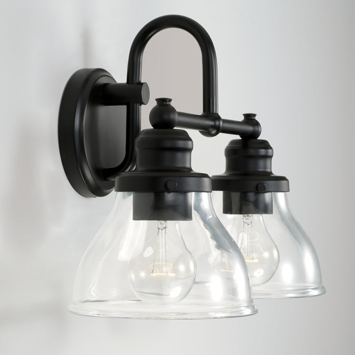 Capital Lighting 8302MB-461 Two Light Vanity, Matte Black