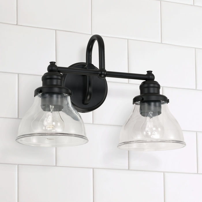 Capital Lighting 8302MB-461 Two Light Vanity, Matte Black