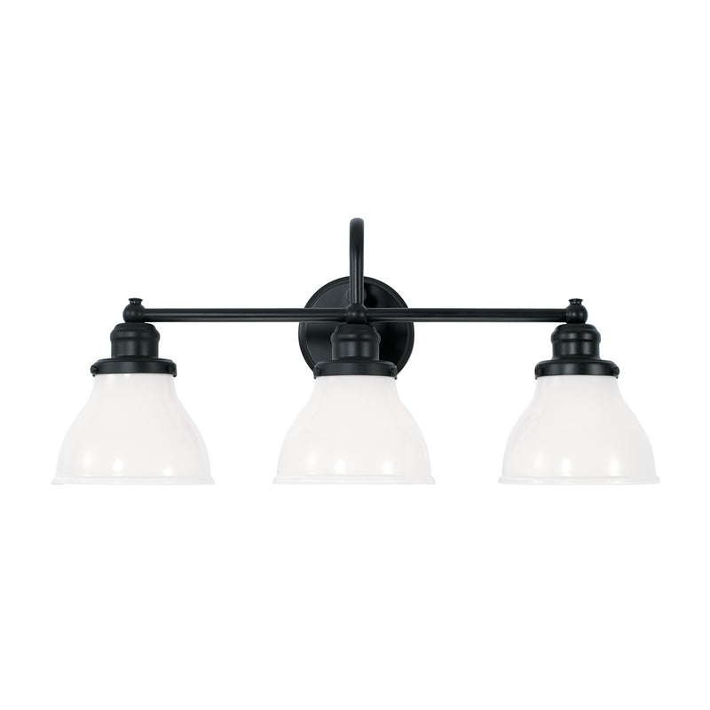 Capital Lighting 8303MB-128 Three Light Vanity, Matte Black