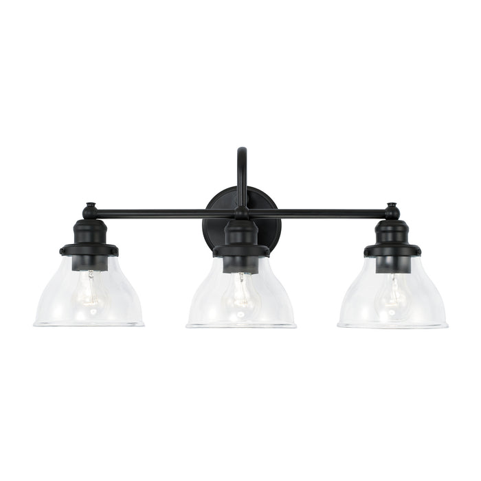 Capital Lighting 8303MB-461 Three Light Vanity, Matte Black