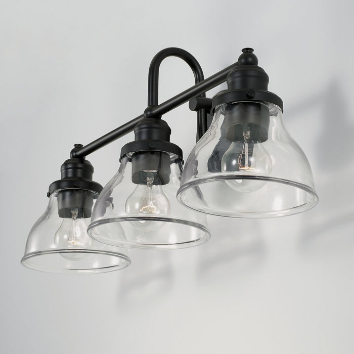 Capital Lighting 8303MB-461 Three Light Vanity, Matte Black
