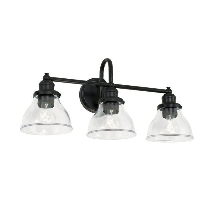 Capital Lighting 8303MB-461 Three Light Vanity, Matte Black