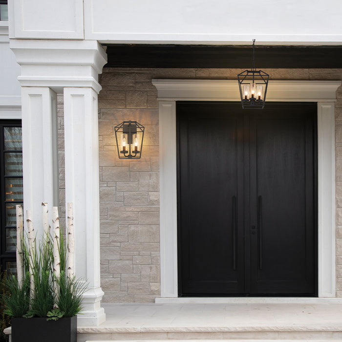 Eurofase 41960-011 Four Light Outdoor Pendant, Satin Black