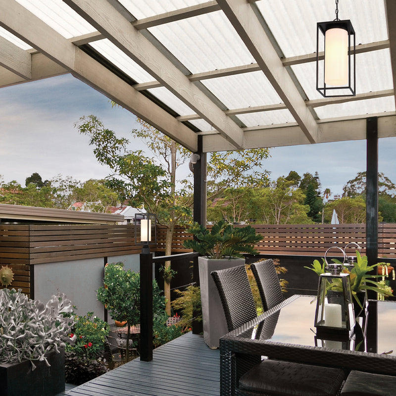 Eurofase 41964-019 One Light Outdoor Pendant, Black