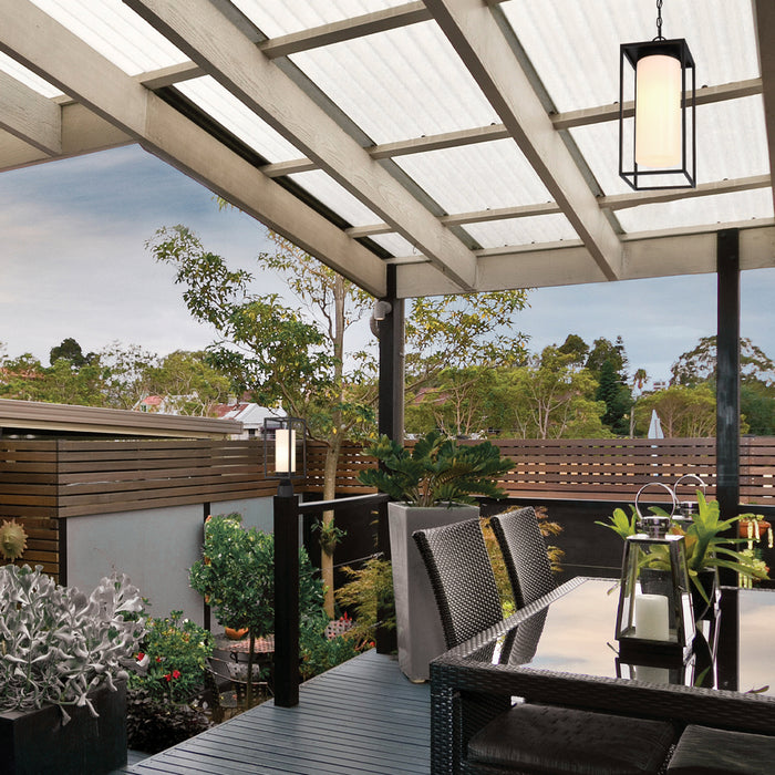 Eurofase 41964-019 One Light Outdoor Pendant, Black