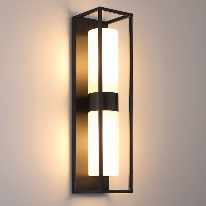 Eurofase 41966-013 Two Light Outdoor Lantern, Black