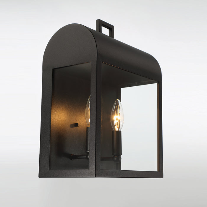 Eurofase 41969-014 Two Light Outdoor Wall Sconce, Satin Black