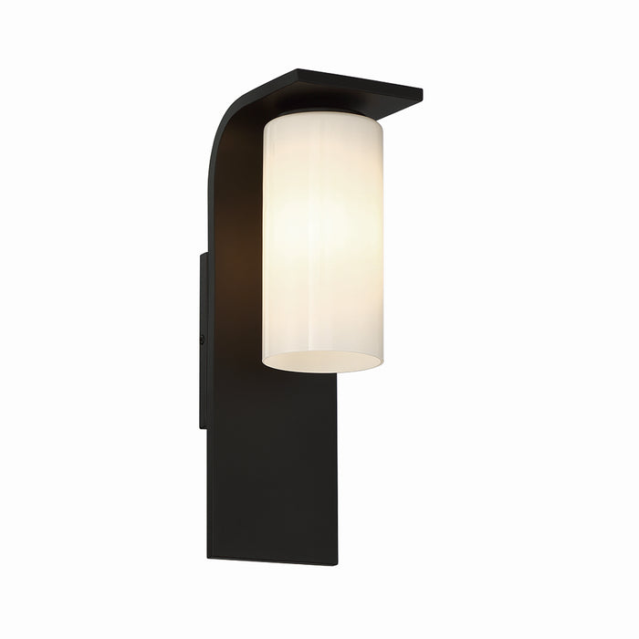Eurofase 41972-014 One Light Outdoor Wall Sconce, Black
