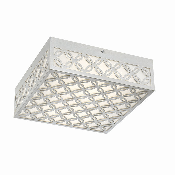 Eurofase 42696-026 LED Outdoor Flushmount, Aged silver