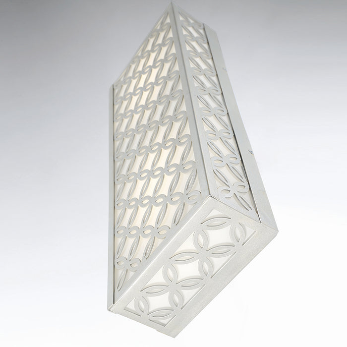 Eurofase 42699-026 LED Outdoor Wall Sconce, Aged silver