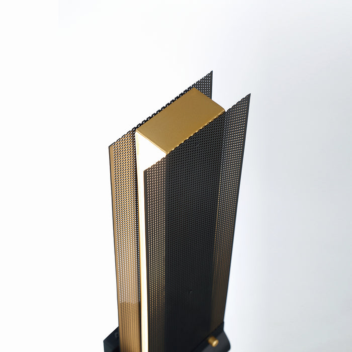 Eurofase 42710-011 LED Outdoor Wall Sconce, Gold-Black
