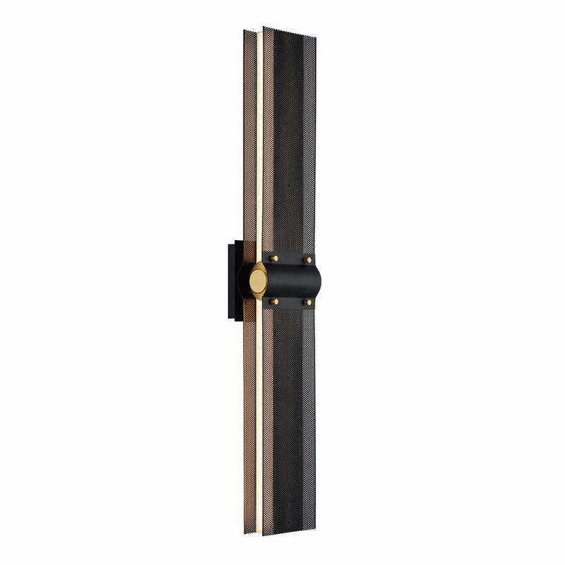 Eurofase 42711-018 LED Outdoor Wall Sconce, Gold-Black