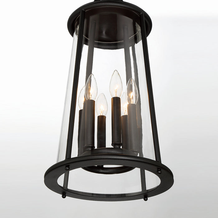 Eurofase 42722-014 Six Light Outdoor Pendant, Satin Black