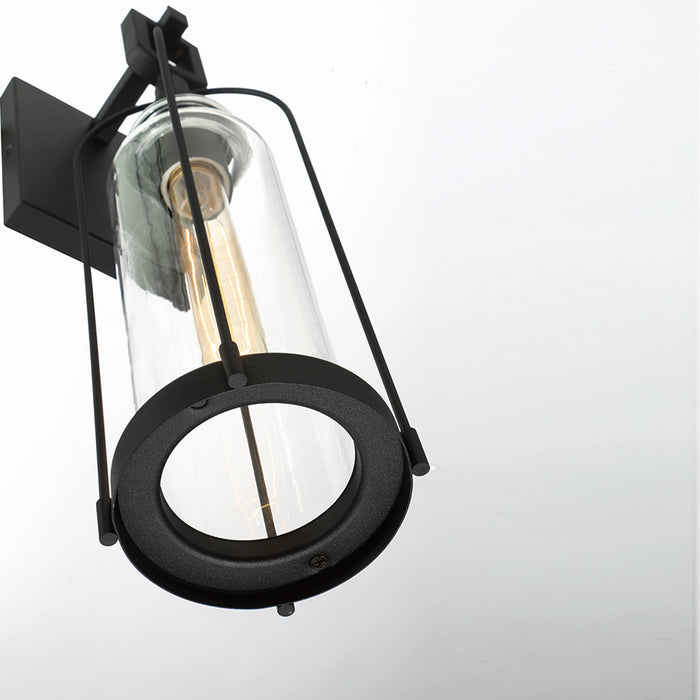 Eurofase 42726-012 One Light Outdoor Wall Sconce, Satin Black