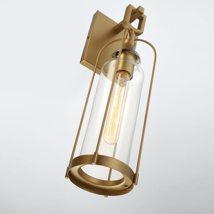Eurofase 42726-025 One Light Outdoor Wall Sconce, Aged gold