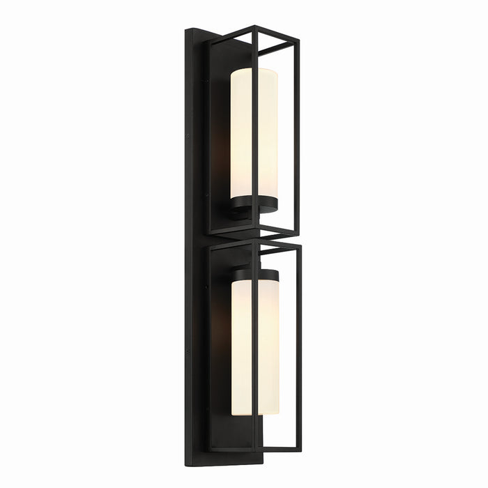 Eurofase 42732-013 Two Light Outdoor Wall Sconce, Black