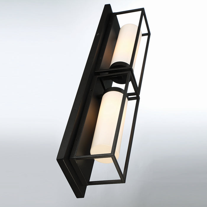 Eurofase 42732-013 Two Light Outdoor Wall Sconce, Black