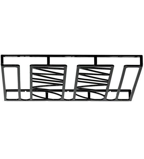 Meyda Tiffany 149200 Glass Rack, Black Metal
