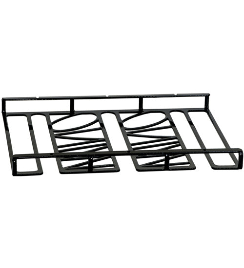Meyda Tiffany 149200 Glass Rack, Black Metal