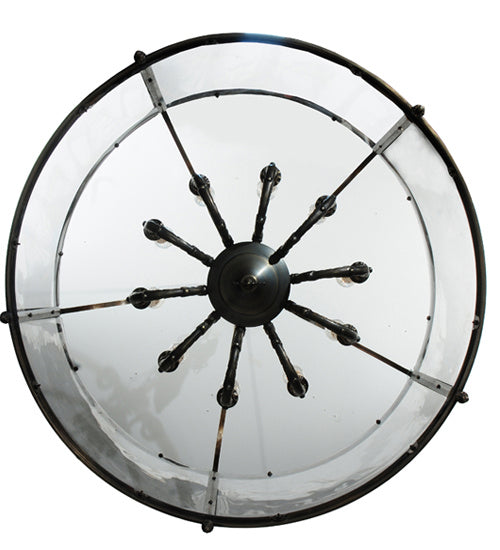 Meyda Tiffany 159085 Ten Light Pendant, Antique Brass