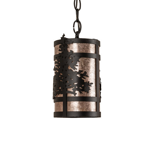 Meyda Tiffany 240371 One Light Pendant, Black Tex