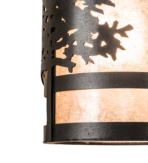 Meyda Tiffany 240371 One Light Pendant, Black Tex