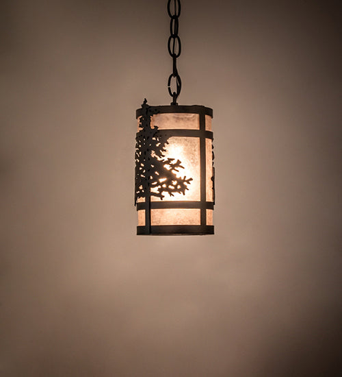 Meyda Tiffany 240371 One Light Pendant, Black Tex