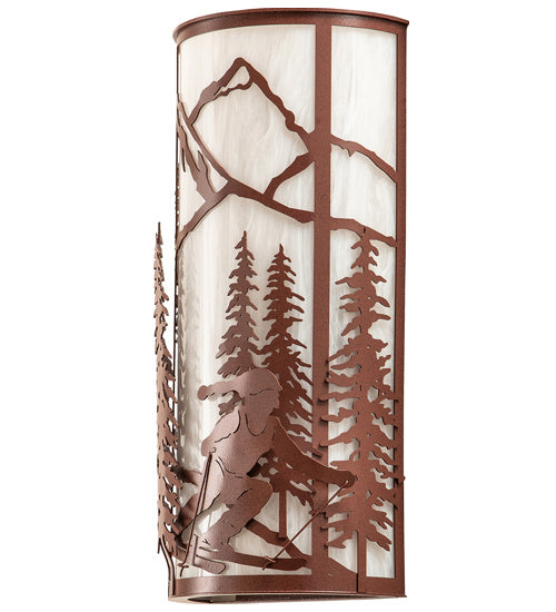 Meyda Tiffany 240975 Two Light Wall Sconce, Rust