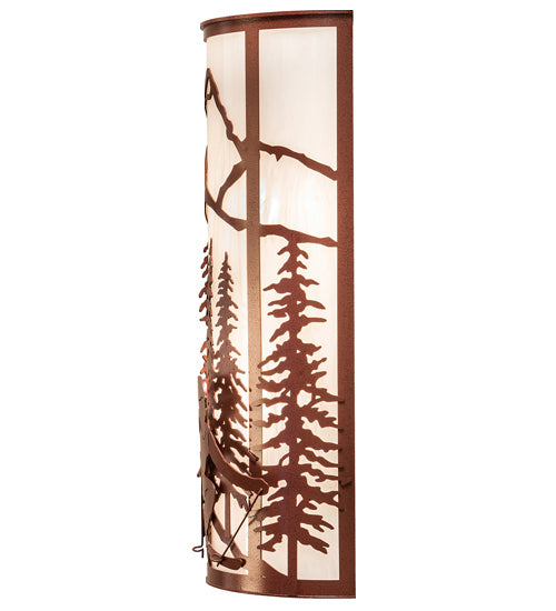 Meyda Tiffany 240975 Two Light Wall Sconce, Rust
