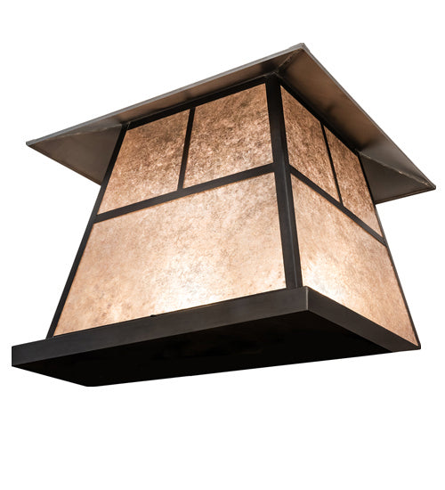 Meyda Tiffany 241008 Four Light Pier Mount, Craftsman Brown