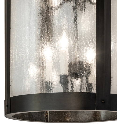Meyda Tiffany 241067 Eight Light Pendant, Craftsman Brown On Brass