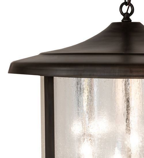 Meyda Tiffany 241067 Eight Light Pendant, Craftsman Brown On Brass